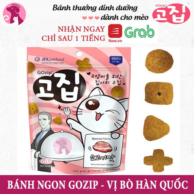 [TẶNG SÚP CIAO]Bánh thưởng cao cấp cho mèo - Gozip Hàn Quốc