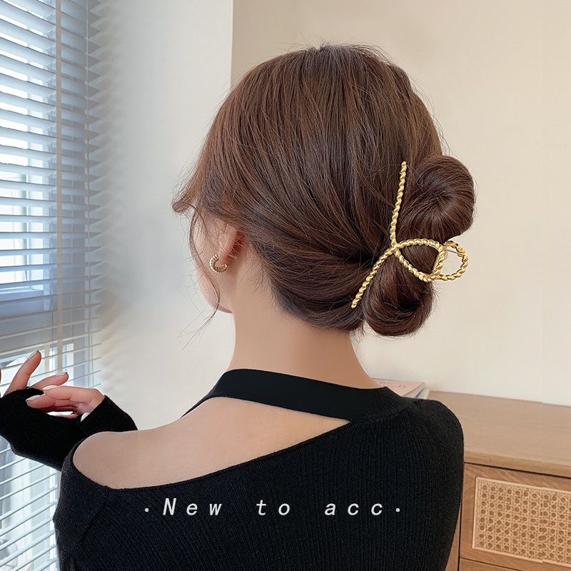 Kẹp Tóc Kim Loại Hình Cá Mập Thời Trang Hàn Quốc
