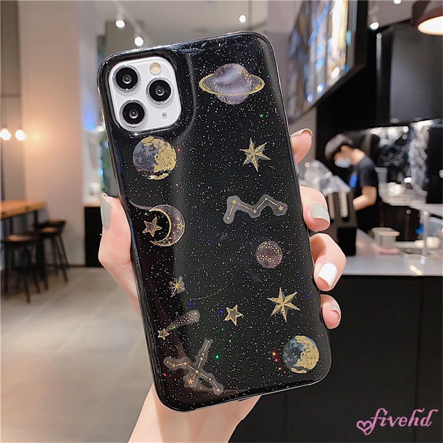 Samsung A90 A80 A70 A60 A50s A40 A30 A20 A10 A30s Phone Case Bling Glitter Starry Sky Transparent Soft Shell All-inclusive Protective Cover