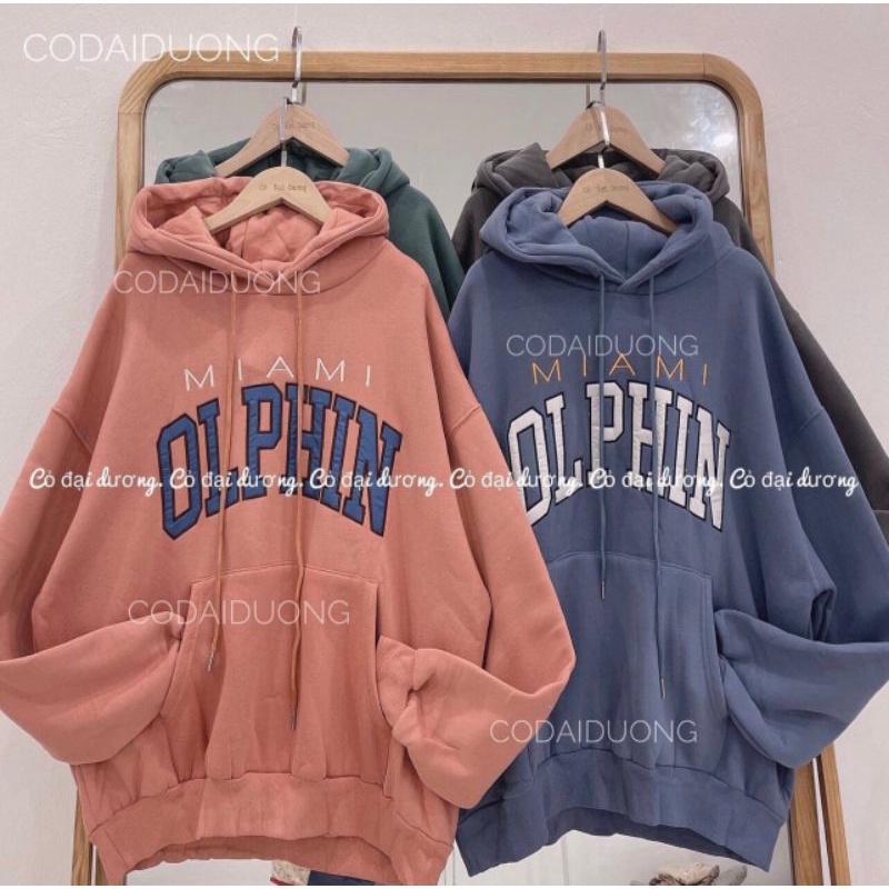 Áo Hoodie Nỉ Lót Bông OL PHIN From Rộng Tay Phồng Unisex