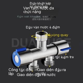 Bộ chia vòi nước 1 chia 2 vòng quay đầu 1 vào 2 4 phần van nước máy giặt 3 bộ chia nước