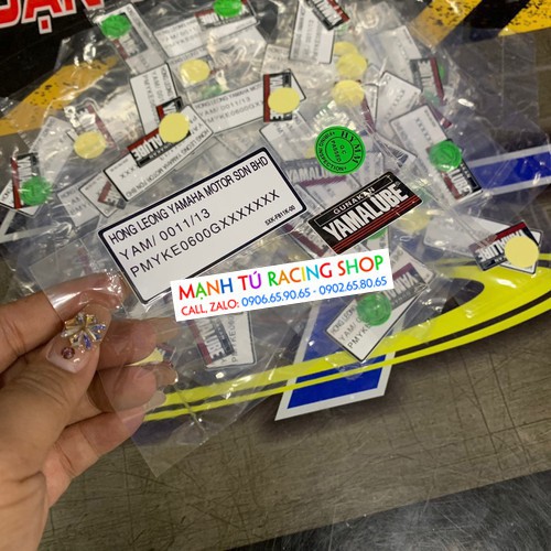 BỘ TEM SƯỜN YAZ - YAZ125 - BỘ 3 MIẾNG - YAZ5478