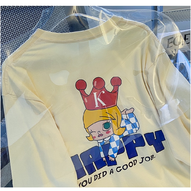 NRVP Áo Thun Nữ Dài Tay Dáng Rộng Phong Cách Hàn Quốc Mới