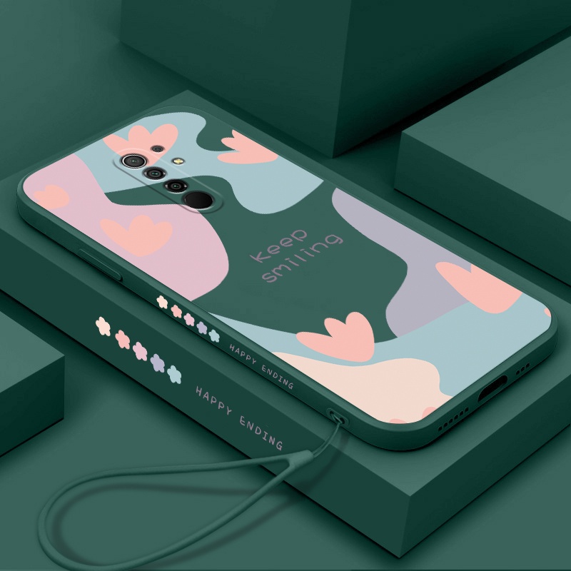 Ốp Điện Thoại Viền Silicon Có Dây Đeo Cho Redmi 10 Redmi 9 Redmi 8 Redmi 8a Redmi 7 Redmi 6a Redmi 6 Redmi 5a