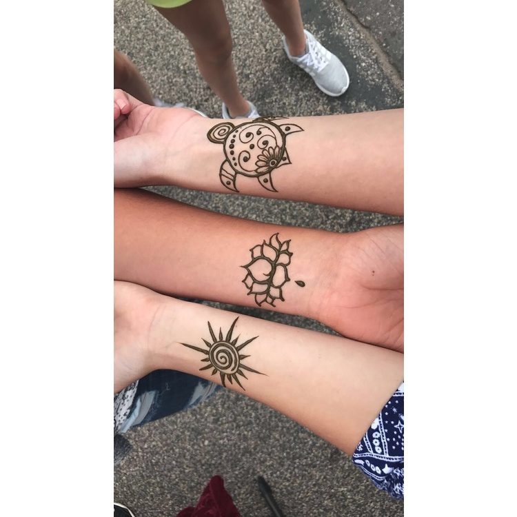 KHUÔN VẼ HENNA DECAL DÁN MÃ P11