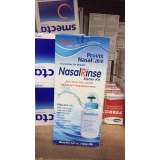 Bình rửa mũi nasalrinse và muối rửa