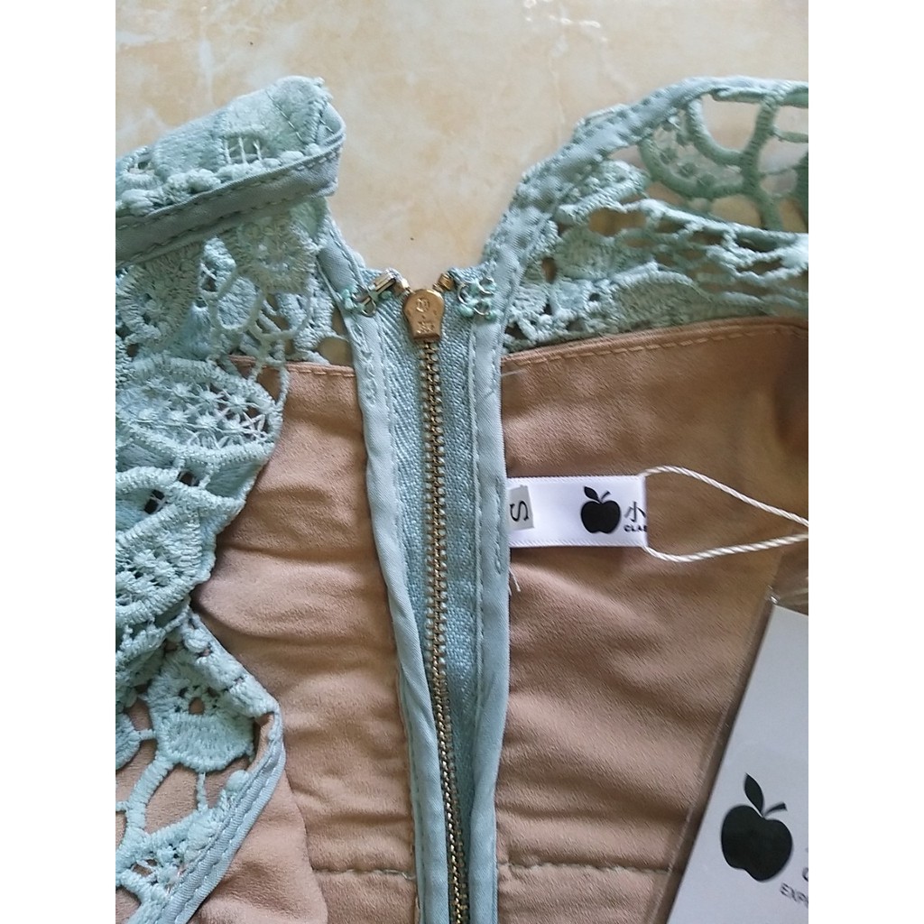 Đầm ren xanh QCCC, size S