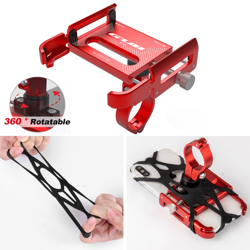 Giá Đỡ ĐiệN ThoạI GUB P10 P20 3.5 "Sang 7.5" BằNg Nhôm GắN Tay VịN Xe ĐạP