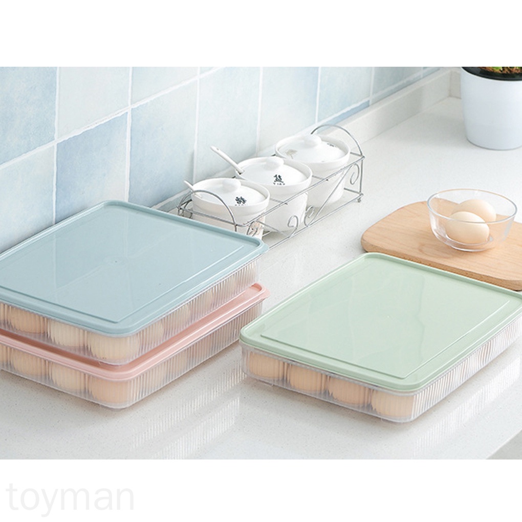 Giá Đỡ Trứng 24 Ô Bằng Nhựa Chống Trượt Tiện Dụng Cho Nhà Bếp