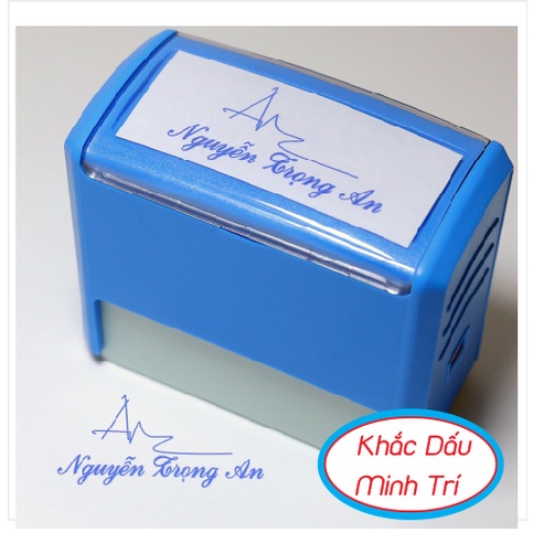 Khắc Con dấu chữ ký nét, nhiều kích thước, màu sắc