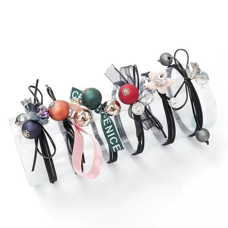 Set 6 Dây Buộc Tóc Co Giãn Thời Trang Cho Nữ