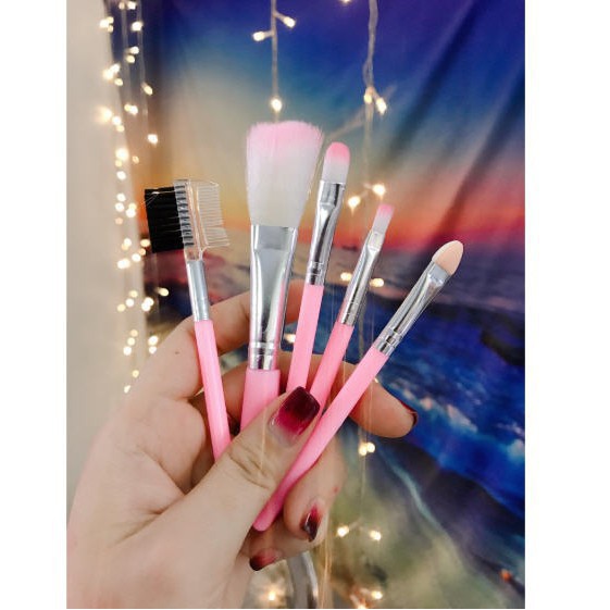 Bộ 5 Cọ Makeup Trang Điểm Hồng Xinh Xắn Cho Các Bạn Gái 1261 SIÊU THỊ GIA ĐÌNH VP88