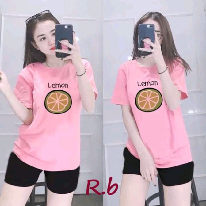 Áo phông nam nữ form rộng Lemon Unisex áo thun tay lỡ form rộng tee basic Oversize ATIN95 - Áo thun nam nữ chất mềm mịn | WebRaoVat - webraovat.net.vn