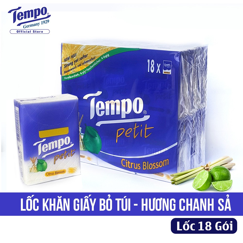 Lốc 18 Gói Khăn Giấy Bỏ Túi TEMPO