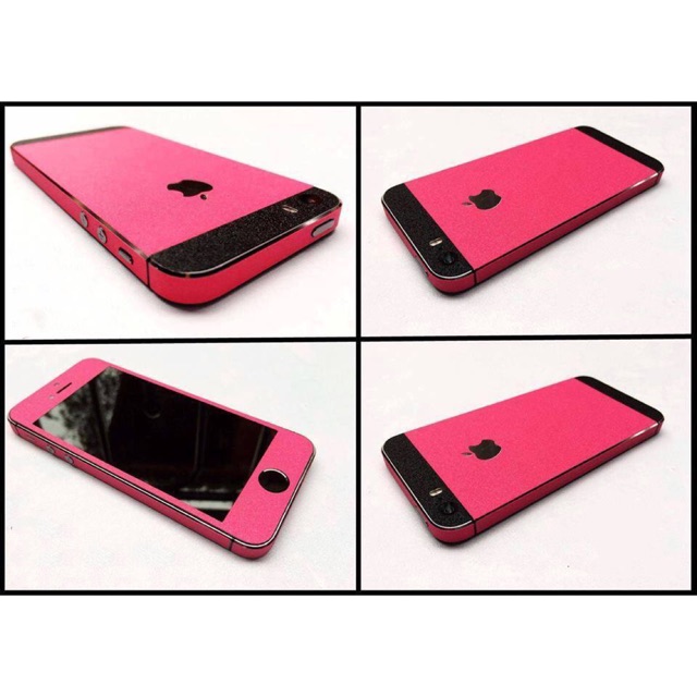 Dán skin iphone 5/5s hồng đậm
