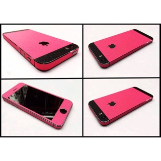 Dán skin iphone 5/5s hồng đậm