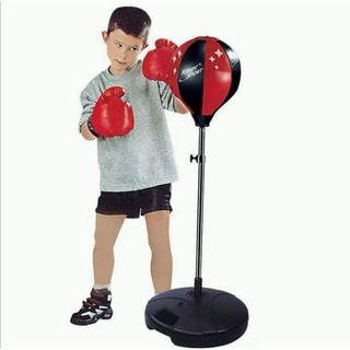 Bộ đồ chơi đấm bốc cho bé. Kích thước 120 x 33 x 33cm. Rèn luyện sức khỏe, tập phản xạ, tập cơ tay ngay tại nhà