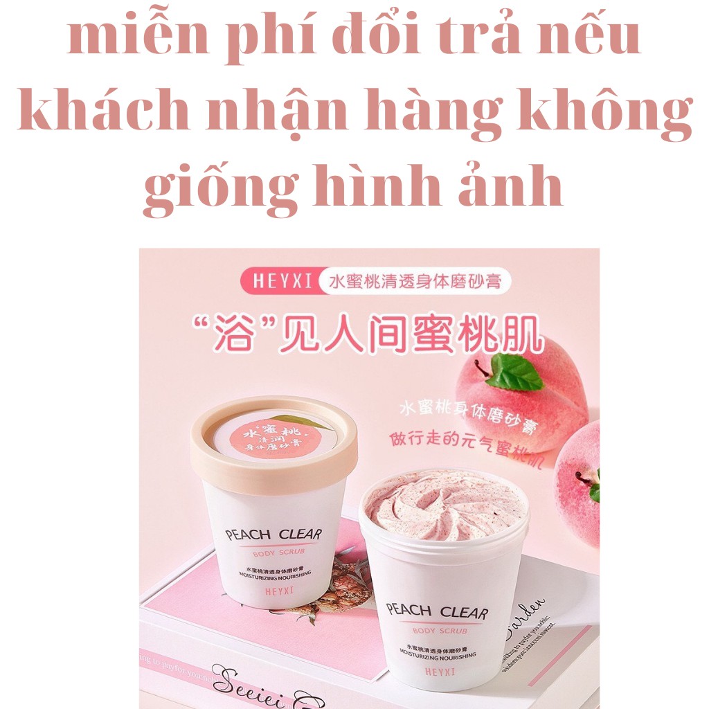 Tẩy da chết body đào trắng sáng da giảm viêm lỗ chân lông HEYXI nội địa trung | WebRaoVat - webraovat.net.vn