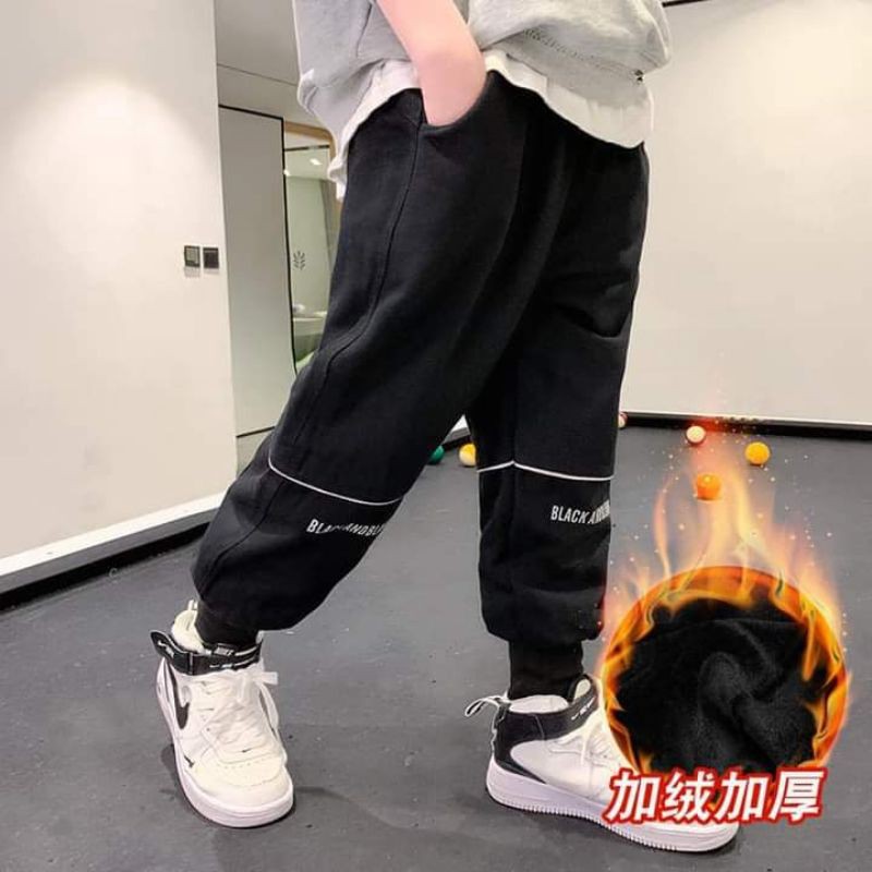 QUẦN NỈ LÓT LÔNG CỪU MẶC ĐẠI HÀN CHO BÉ TRAI