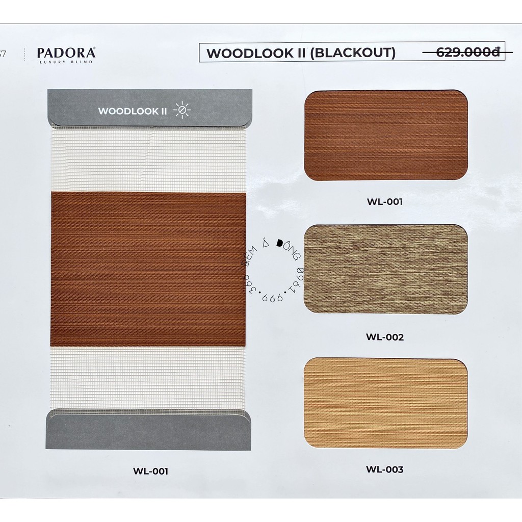 Rèm Cầu Vồng WOODLOOK II cản sáng 90-95%, nhập khẩu Hàn Quốc