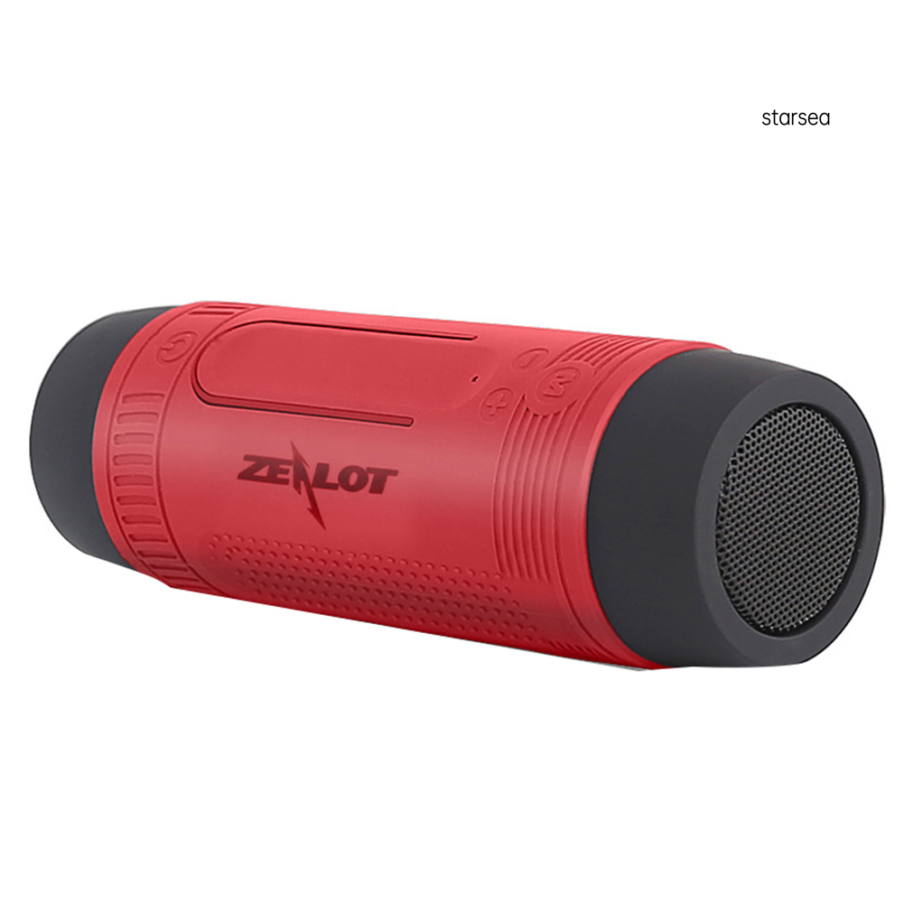 Loa bluetooth không dây ZEALOT chống thấm nước có đèn pin tiện lợi