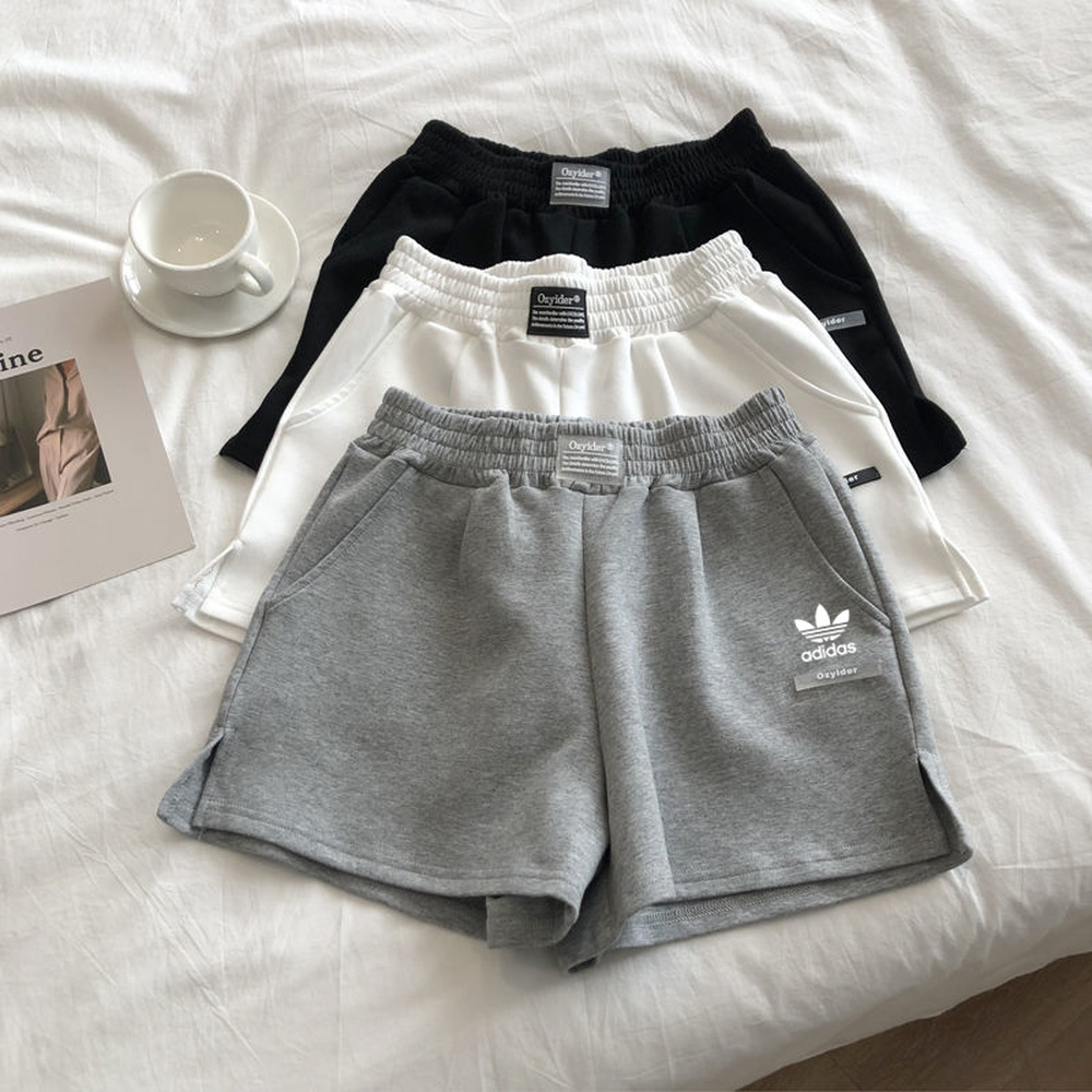 Quần Short Thể Thao Adidas Ống Rộng Chất Cotton Mềm Mại Hợp Thời Trang Cho Nữ