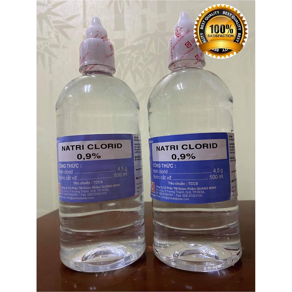 [20/6 HOÀN XU EXTRA] QM NƯỚC MUỐI SẠCH MIỆNG 500ML NATRI CLORID 0.9%