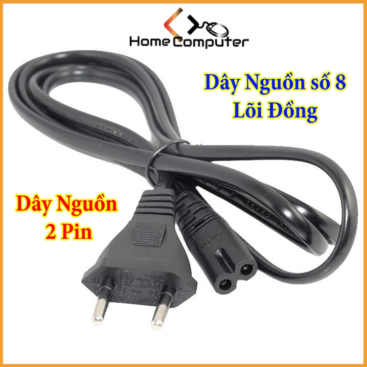 Dây nguồn 2 pin, dây nguồn số 8 1.5m lõi đồng.Home Computer