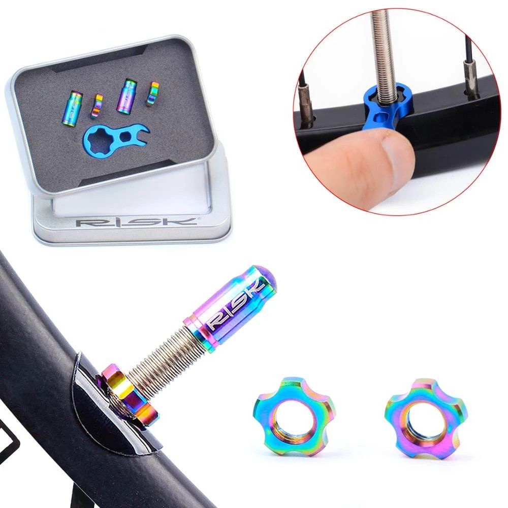 Nắp Đậy Van Xe Đạp Leo Núi Bằng Titan Chống Bụi Tiện Dụng