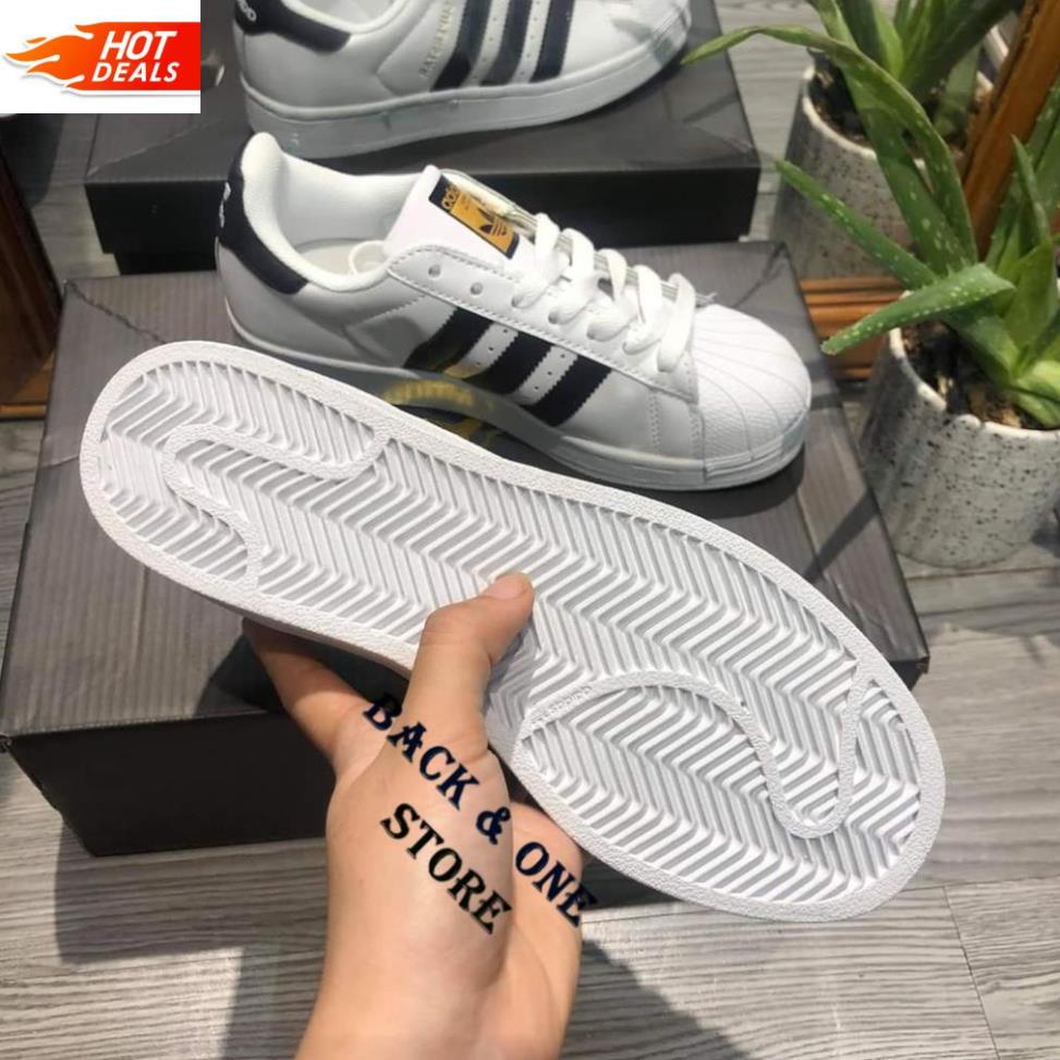 Giày thể thao, giày adidas superstar mũi sò đen trắng nam nữ đủ size $ $ $ .