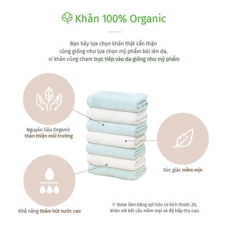 Set 7 Khăn Organic ARIZE Oncloud 100% Cotton
