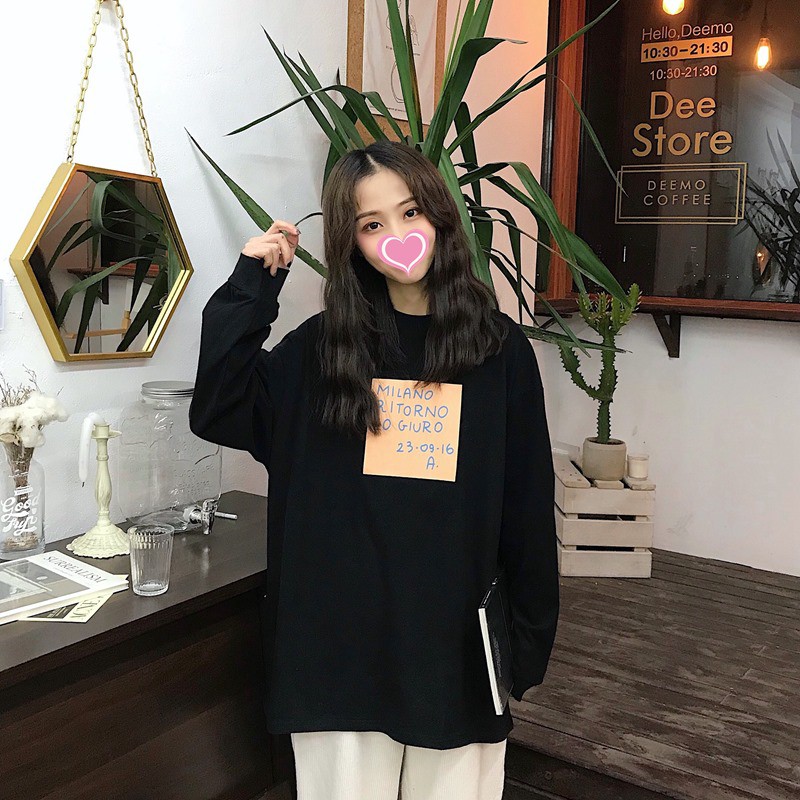 [TẶNG QUÀ] Áo Thun Tay Dài Thu Đông 💝 Unisex Nam Nữ Phong Cách Hàn Quốc Ulzzang 💝 Milano | BigBuy360 - bigbuy360.vn