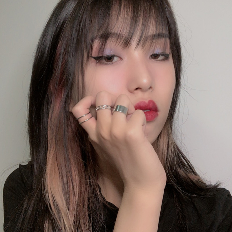 Bộ ba nhẫn đeo ngón tay phong cách hiphop thời trang cho nữ