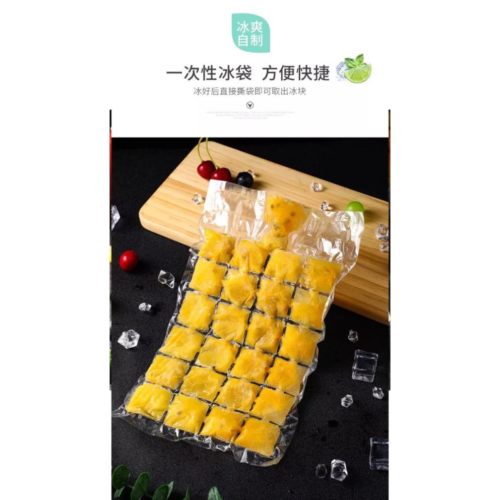 Set 10 túi làm đá viên sử dụng một lần