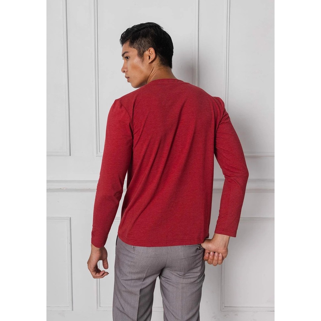Áo Thun Nam Thu Đông Dài Tay Cổ Tim BlenTino Tay Dài Chất Liệu Cotton Co Giãn, Bền Màu (BTSTD-05)