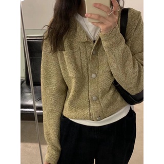 Áo Cardigan len hạt cúc đồng (Ảnh/Video tự chụp)