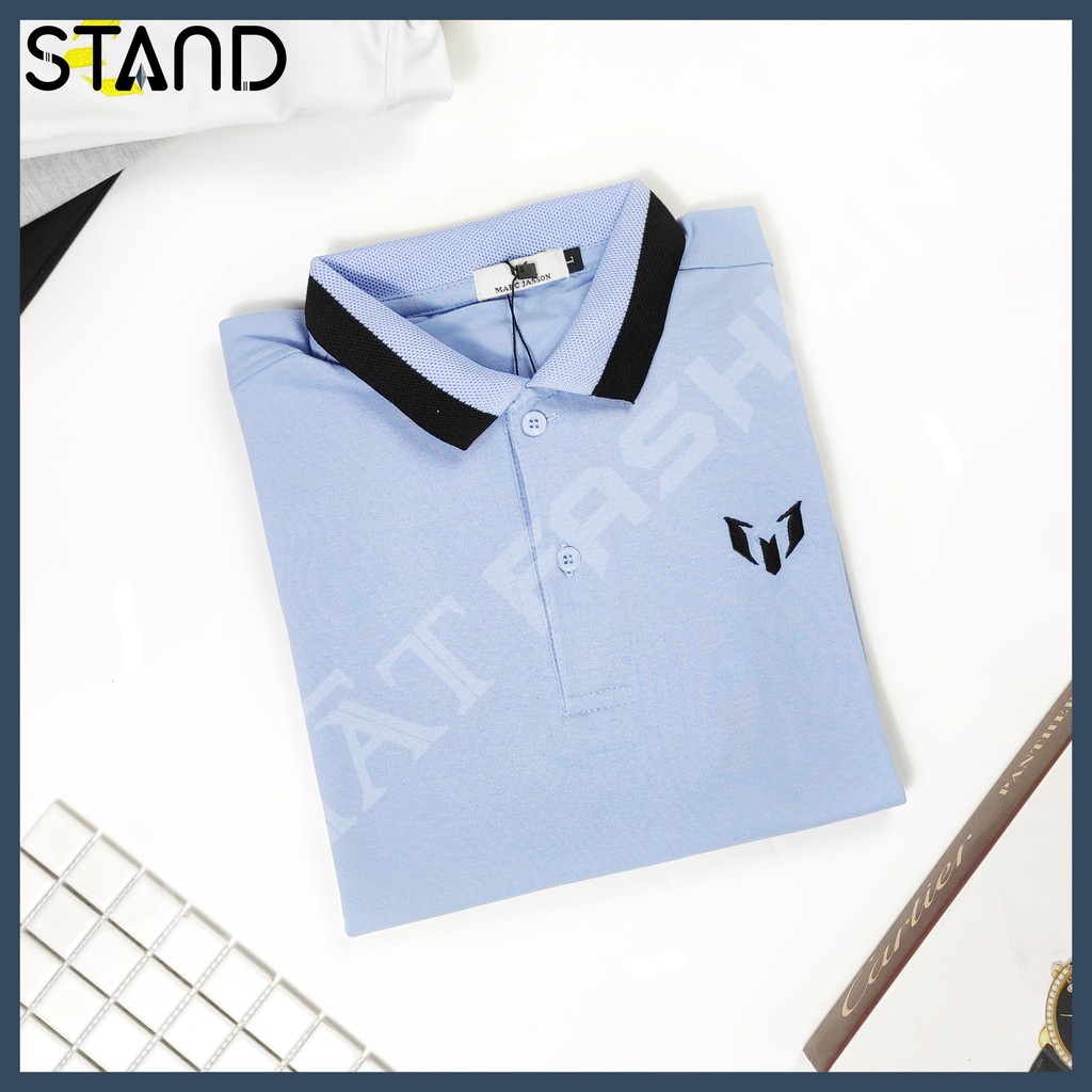 Áo Thun Nam 💕𝘍𝘳𝘦𝘦𝘴𝘩𝘪𝘱💕 Áo Phông Tay Ngắn Marc Jaccion Cá Sấu Mềm Mịn Áo Thun Nam Có Cổ 4 Màu 4 Size - Mã PS0056 - STAND