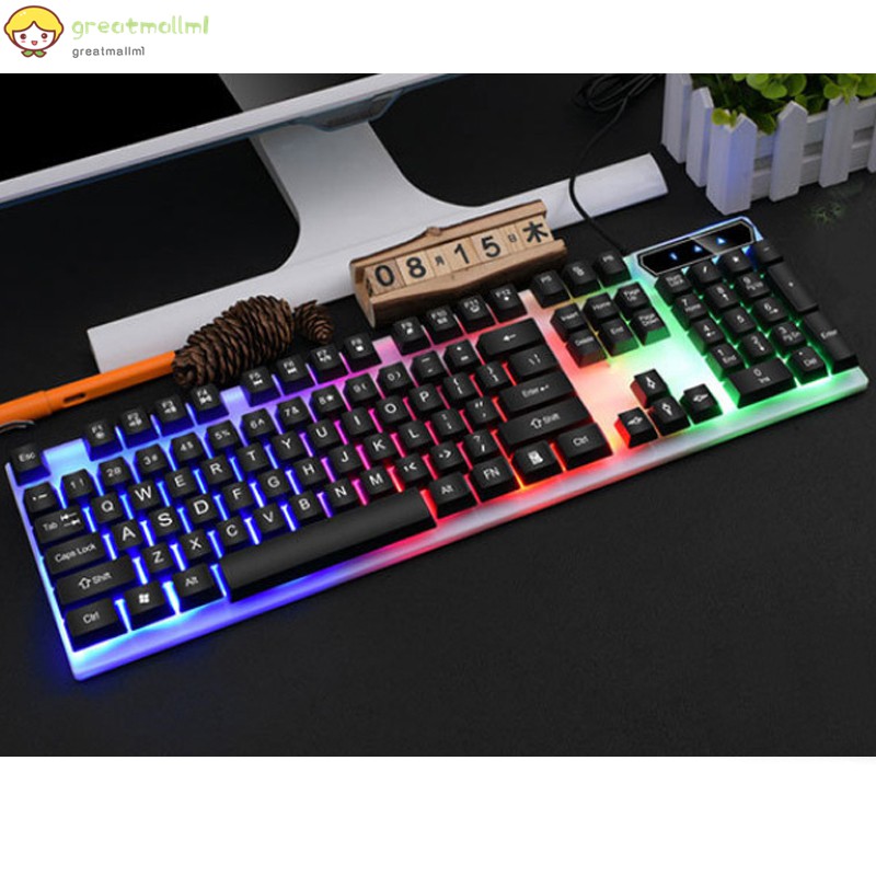 Gm Bàn Phím Cơ Gaming 104 Phím Có Đèn Led Rgb