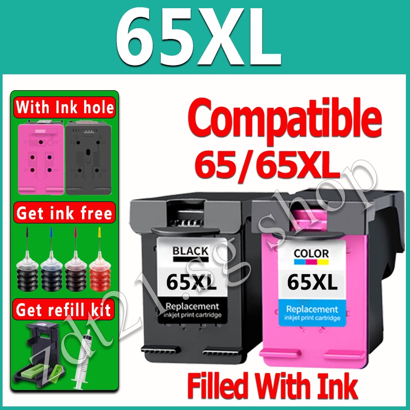 Hộp Mực HP 65 Ink HP65XL Tương Thích Với HP 2600 2620 2622 2630 2632 3700 3720 3721 3723 3724 3730 3732
