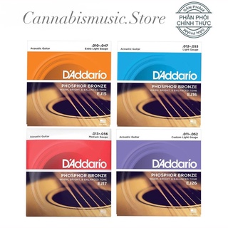 D'addario ej26, ej16, ej15, ej17, ej18 - bộ dây đàn acoustic guitar phosphor bronze