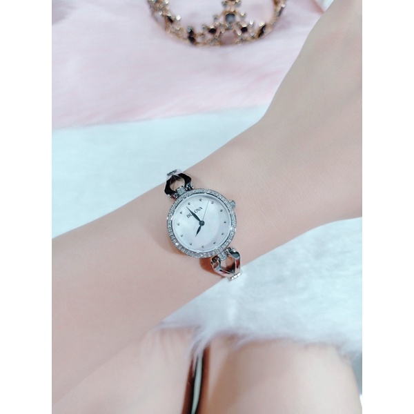 Đồng Hồ Auth Nữ Bulova Dây Bạc , Mặt 23mm, Chống Nước 30m