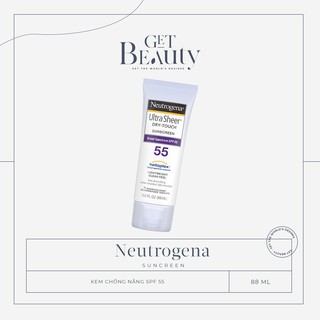 Kem chống nắng neutrogena ultra sheer dry touch spf 55 | 88ml