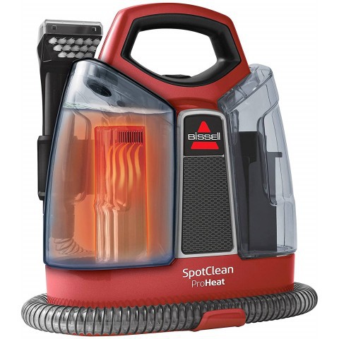 Máy hút bụi ở thảm diệt khuẩn Bissell Spotclean Proheat màu đỏ [nhập Đức chính hãng]