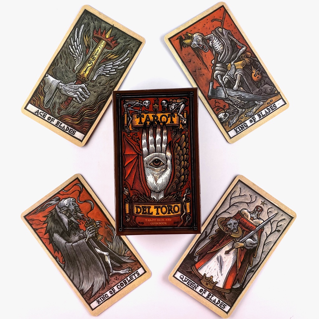Bộ Bài Tarot Bằng Gỗ Đen Kèm Sách Hướng Dẫn