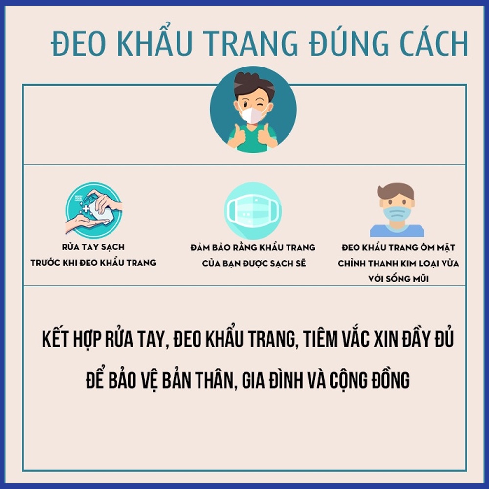 Khẩu trang y tế 4D KF94 cao cấp kháng khuẩn và chống bụi mịn, Khẩu trang 4 lớp công nghệ Hàn Quốc túi 10 chiếc