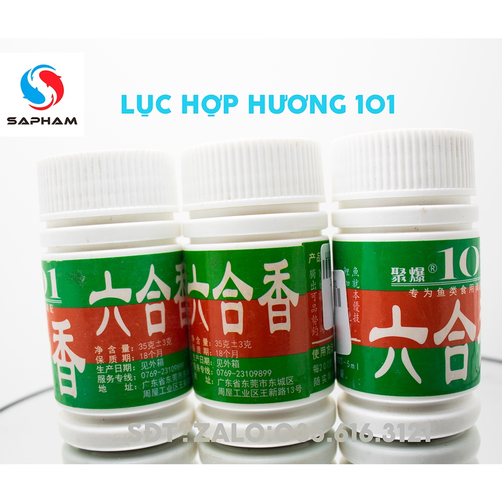 Lục Hợp Hương 101 mùi vị của các loại trái cây tự nhiên dạng tinh bột kích thích tập tính háo ăn của một số loại cá nước