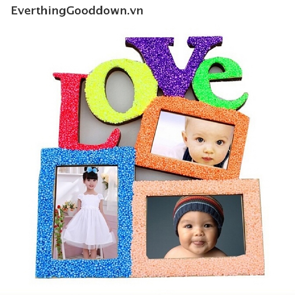Khung Ảnh Gỗ Khắc Chữ Love Mới
