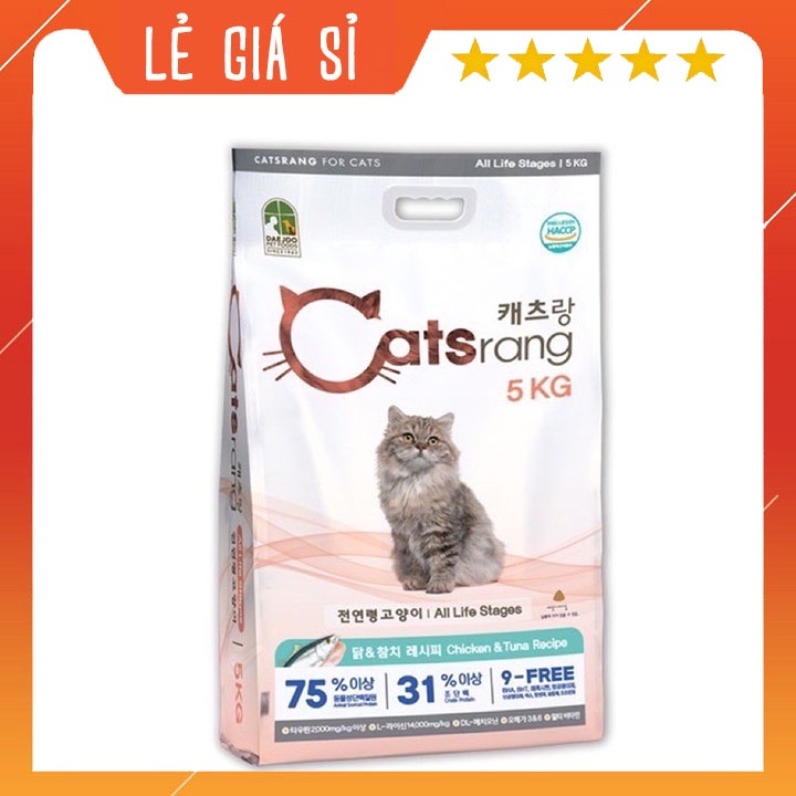 5kg Hạt Catsrang Hàn Quốc(Bao bì mới) - Thức ăn cho mèo giá sỉ