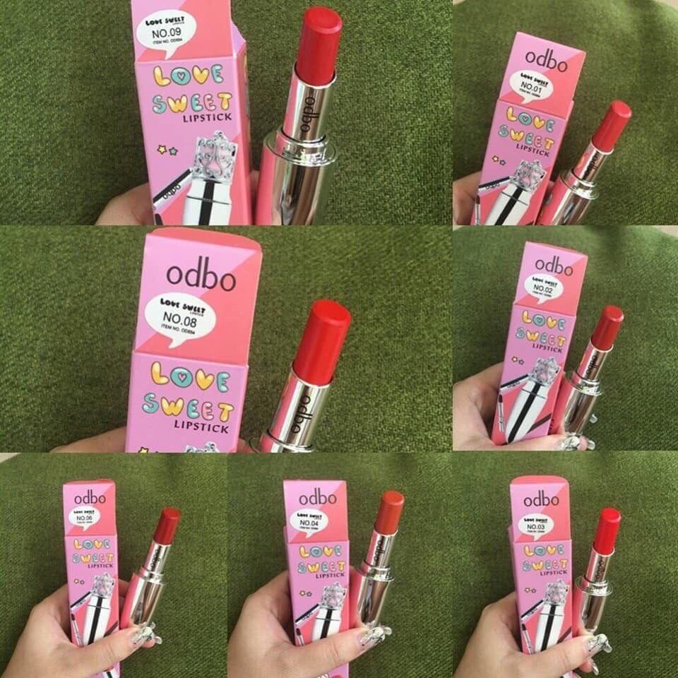 Sale - OD554_Son Môi Odbo Love Sweet Lips Thái Lan sản phẩm y hình
