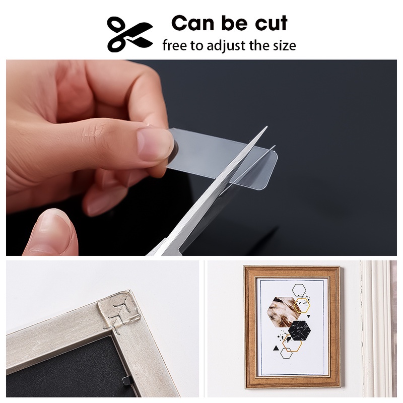Băng Keo Hai Mặt Trong Suốt Không Để Lại Dấu Vết Độ Dính Cao Bằng PVC Chống Nước